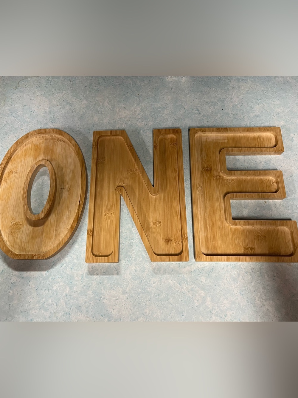 ONE Letters and #1 Charcuterie Board for 1st Birthday